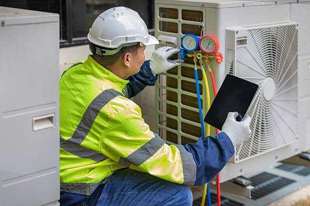 Professional Hvac Installation technician working in Dedham, MA
